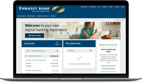 Embassy Anytime Banking