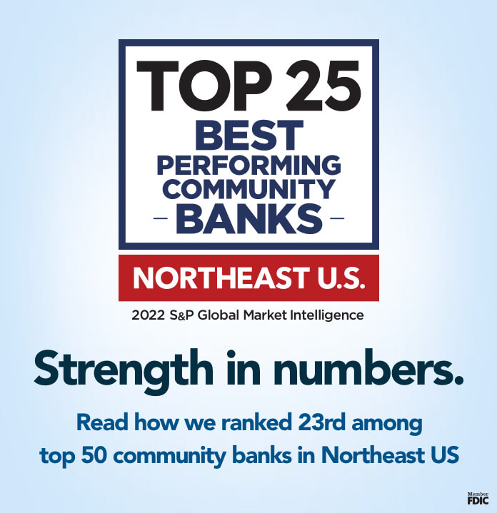 Embassy Bank ranked 23rd among top 50 community banks in Northeast US