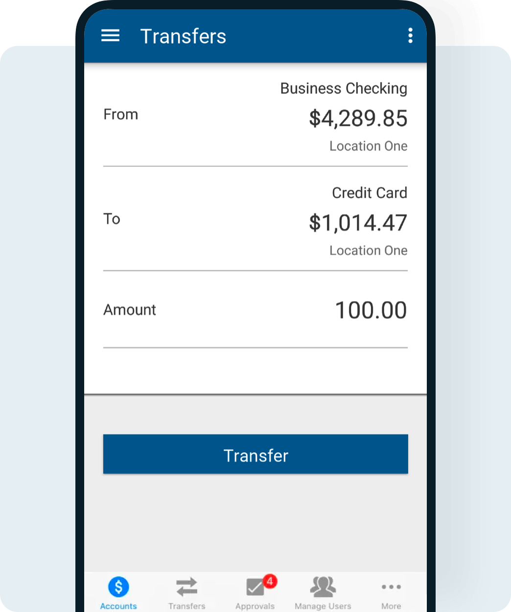 Digital Banking transfers